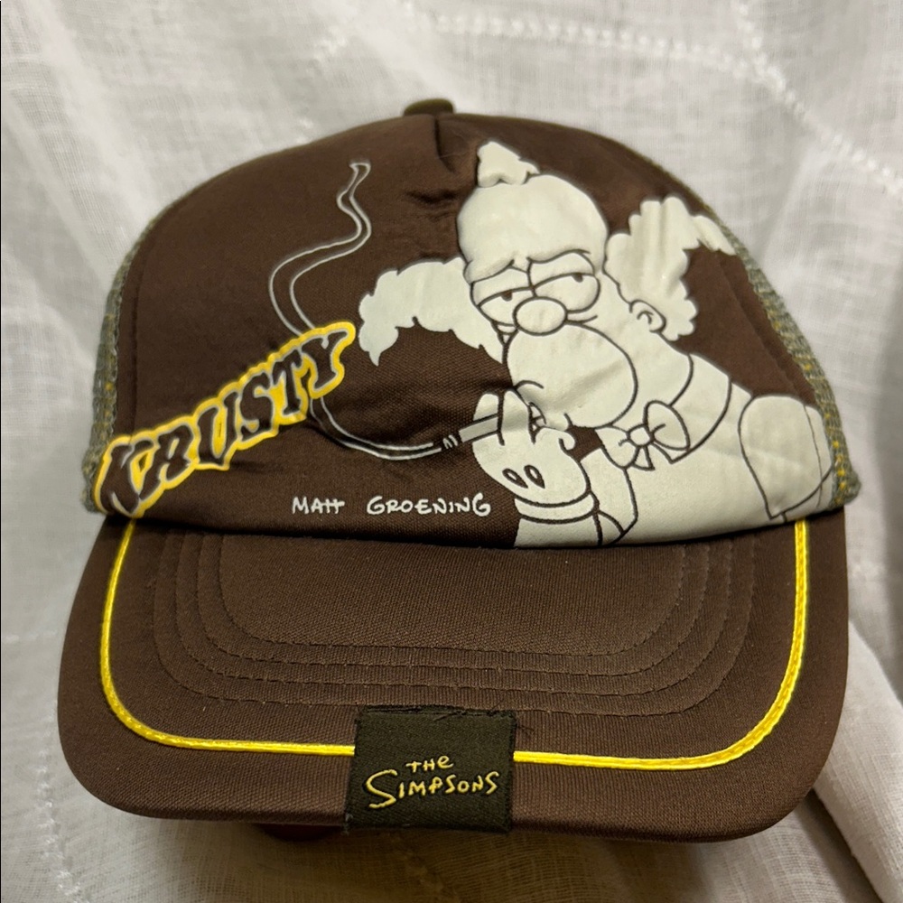 Krusty The Simpsons vintage collectible baseball cap trucker hat